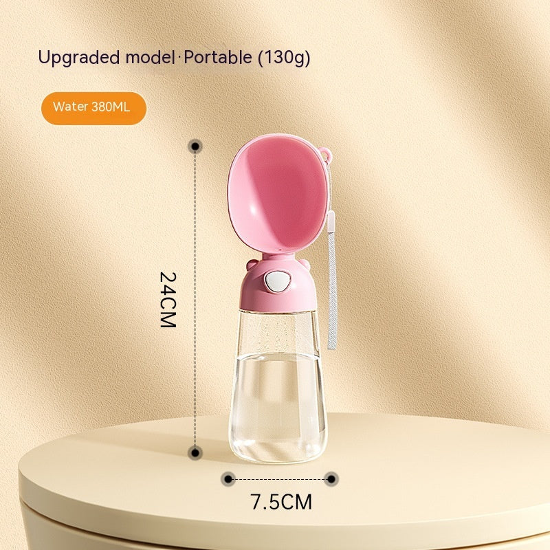 All in One Portable Outdoor Dog Water Bottle/ Container/ Meal Dispenser