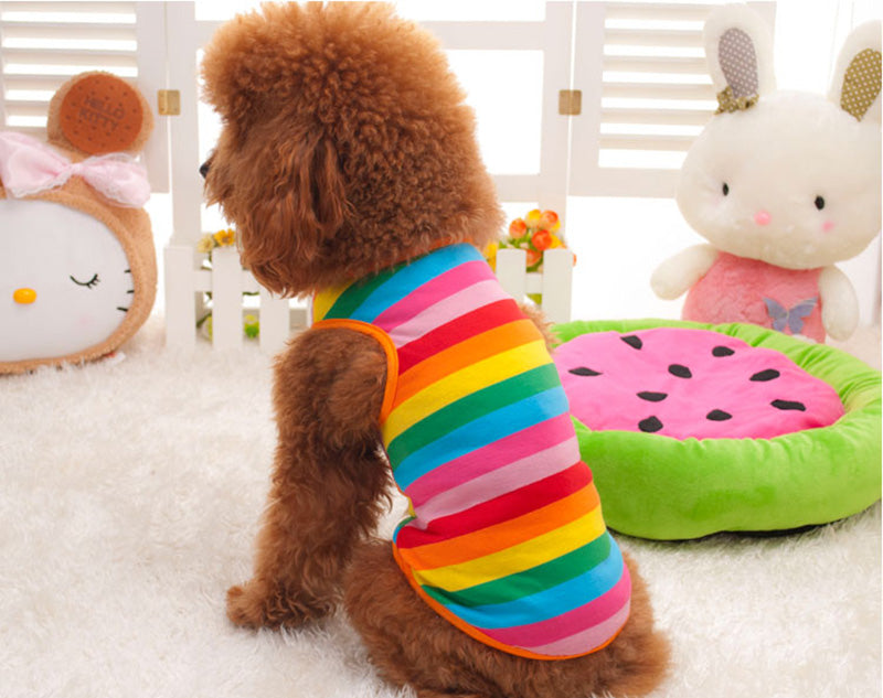 Rainbow Pet Vest Clothes
