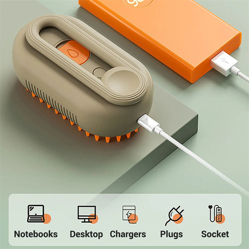Pet Steamy Hygiene Brush and Grooming tool