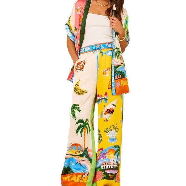 Women's Color-Block Casual Tethered Suit