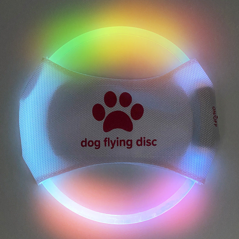Pet Trainer Disk -Discs Light Glowing LED Luminous Toy