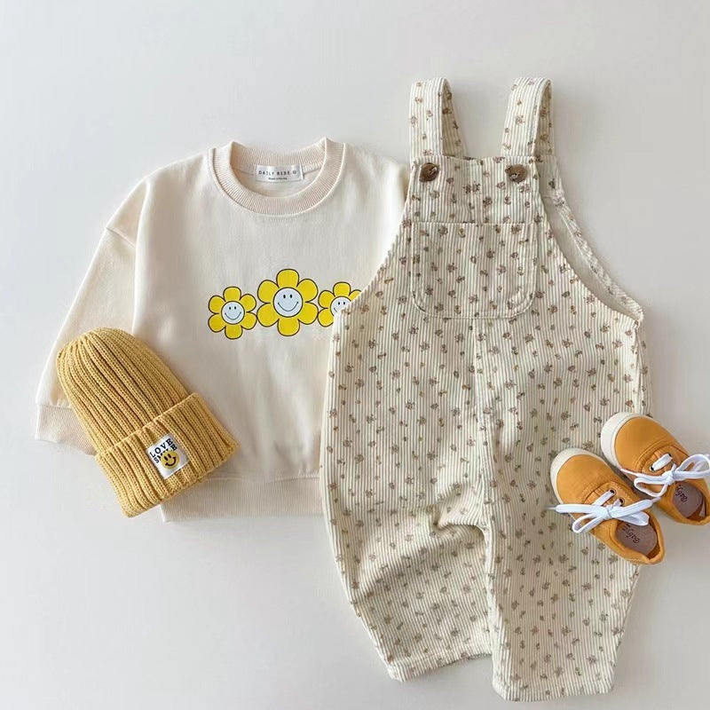 Children's Clothing Denim Suspender Pants