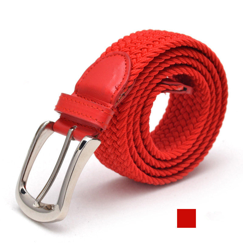 Men's Belt Unisex Braided Elastic Belt