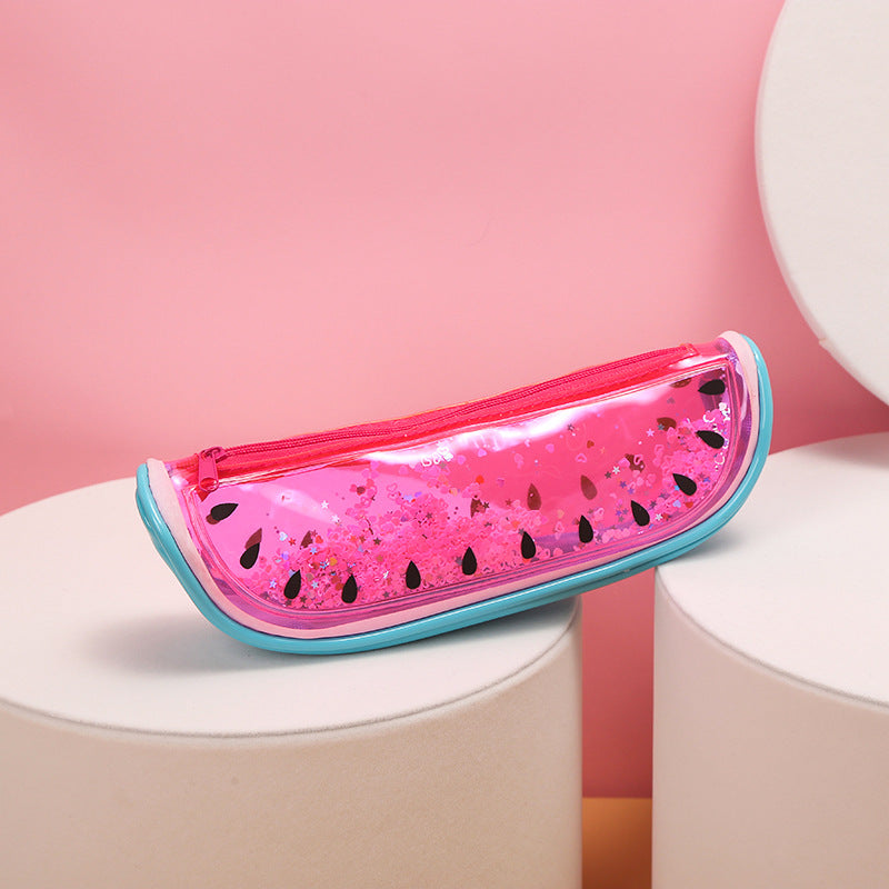 Rainbow Glitter Pencil Case