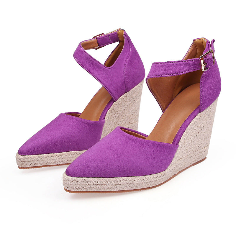 Women's Pointed Toe / Wedge Pumps Platform / High Heel Hollow Shoes