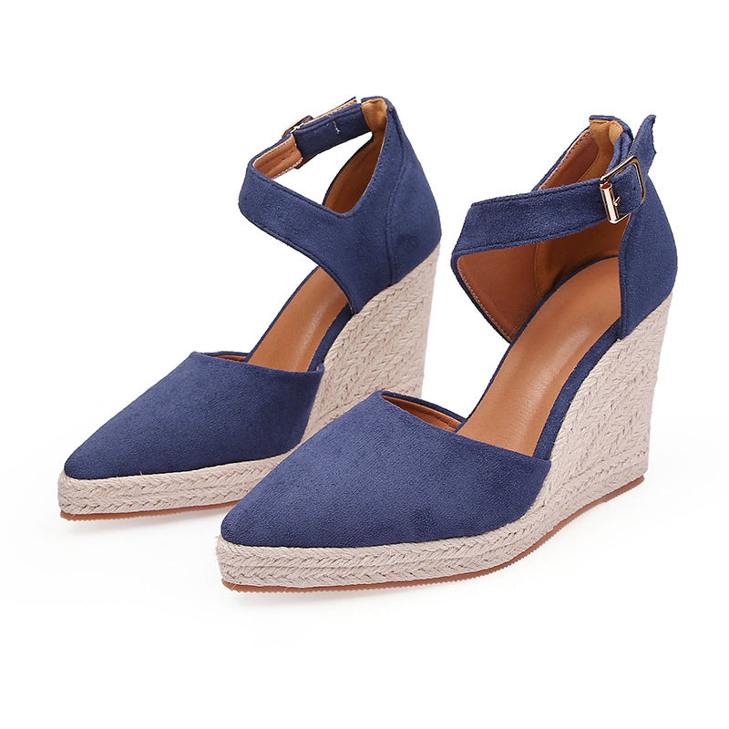 Women's Pointed Toe / Wedge Pumps Platform / High Heel Hollow Shoes