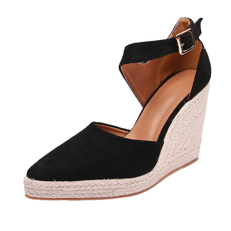 Women's Pointed Toe / Wedge Pumps Platform / High Heel Hollow Shoes