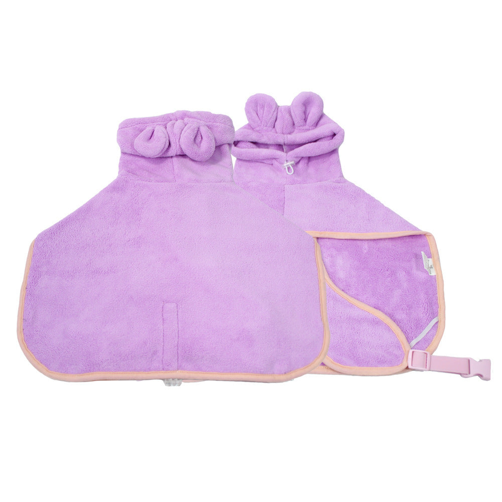 Pet Bathrobe / Bath Absorbent Towel/ Microfiber Drying Bath Towel