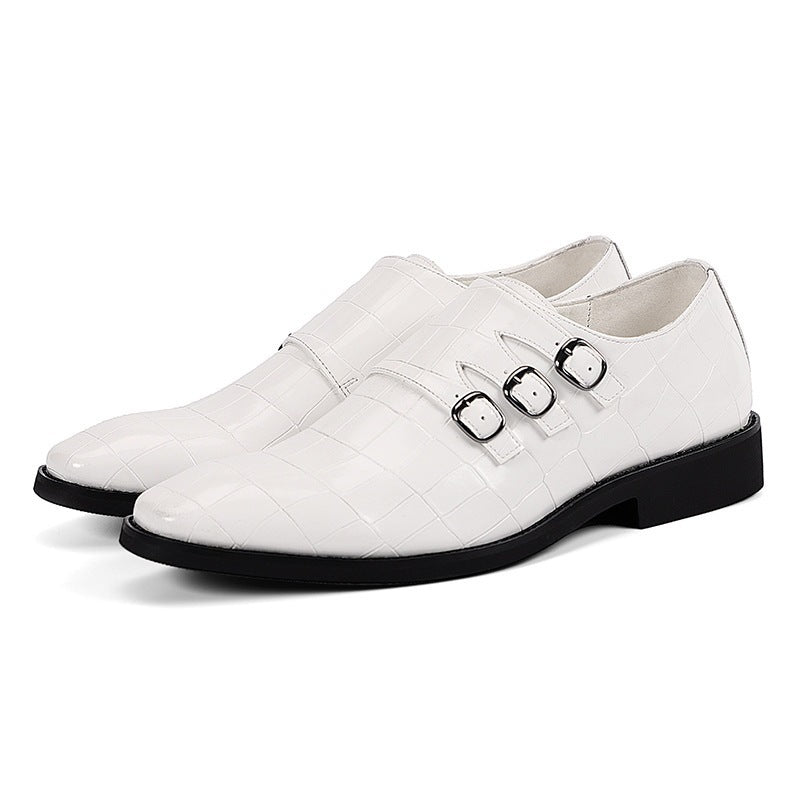 Men's Plus Size Leather Business Shoes: All-Match Style with Breathable Comfort