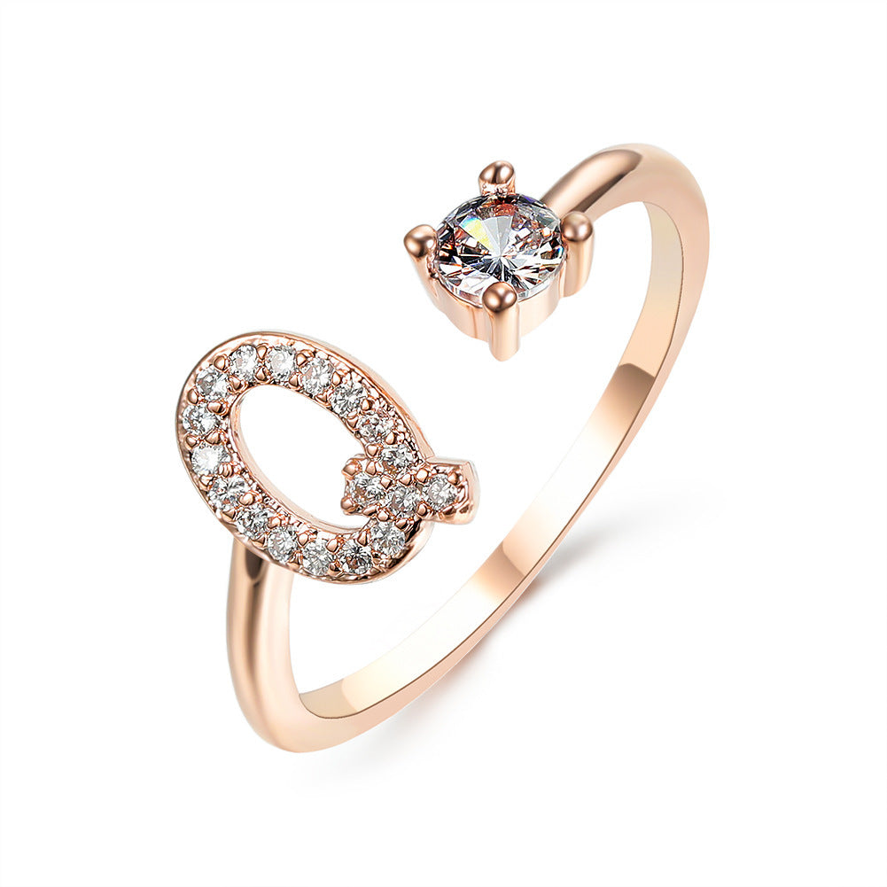 Unique / Elegant Adjustable Initial 26 rings