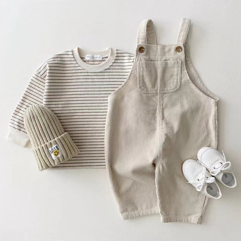 Children's Clothing Denim Suspender Pants