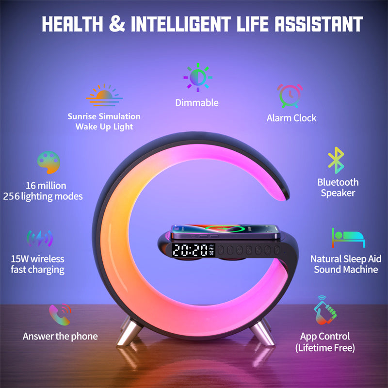 Intelligent LED Lamp,Bluetooth,Speaker,Wireless Charger