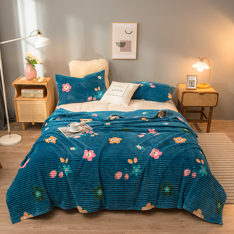Multi-colour Soft Fleece Flannel Blanket /Spring/Autumn Blanket