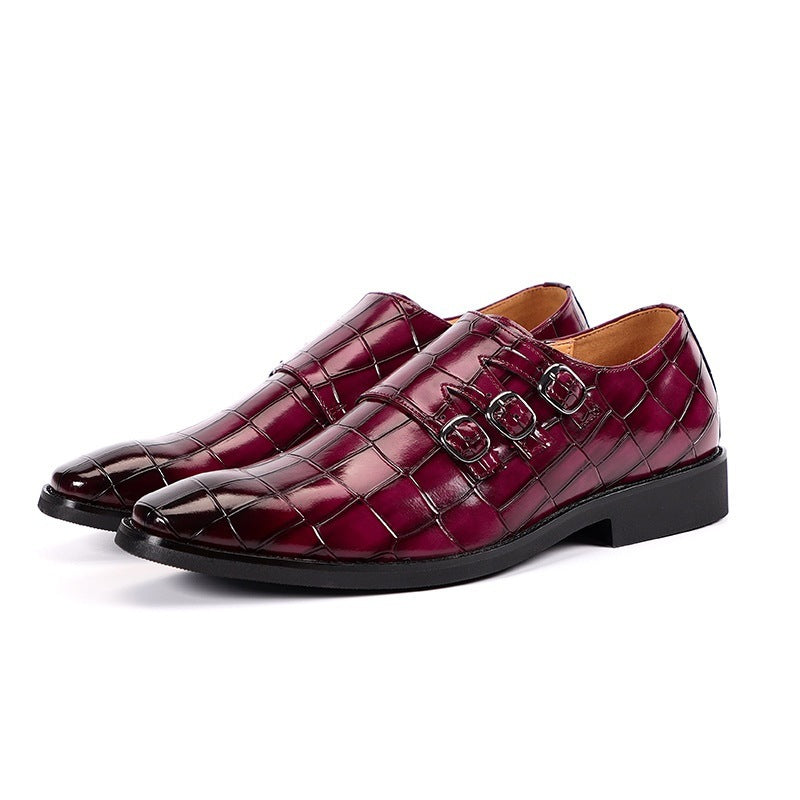 Men's Plus Size Leather Business Shoes: All-Match Style with Breathable Comfort