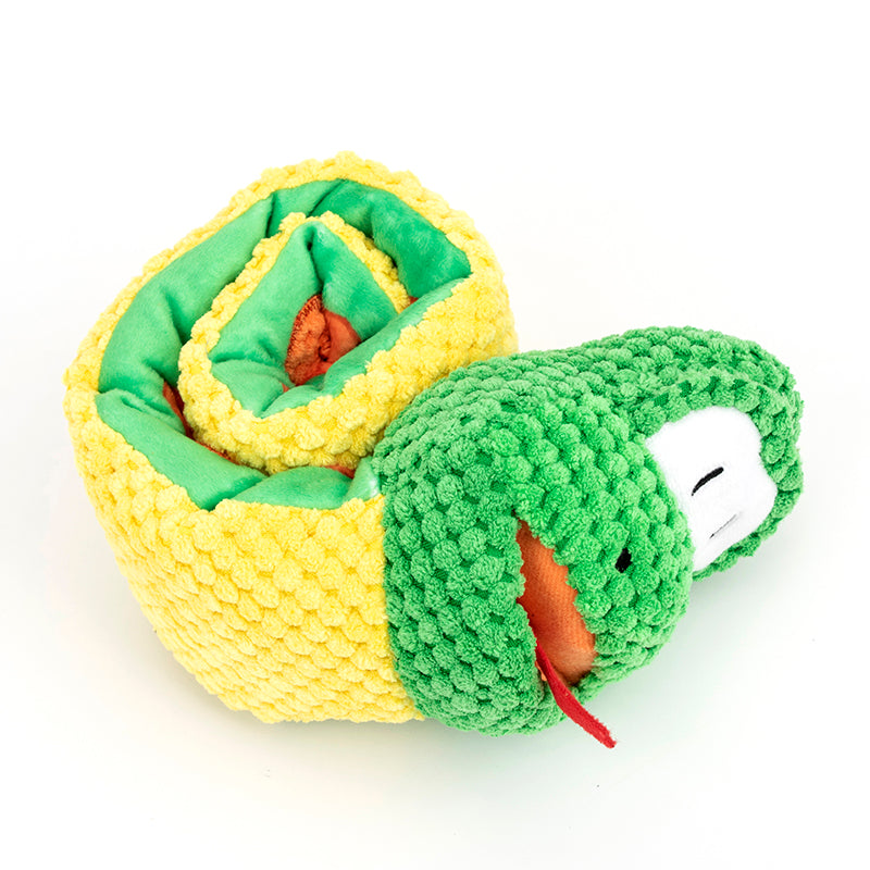 Multifunctional Pet Flushy, Snake Toy Squeaky, Treat Dispenser