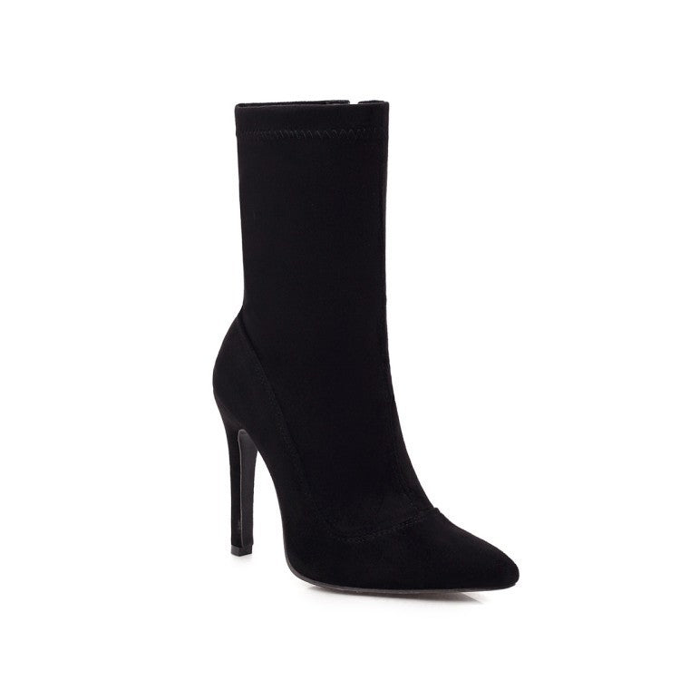 Women's Trade Women's Boots Pointed Toe Stiletto Large Size