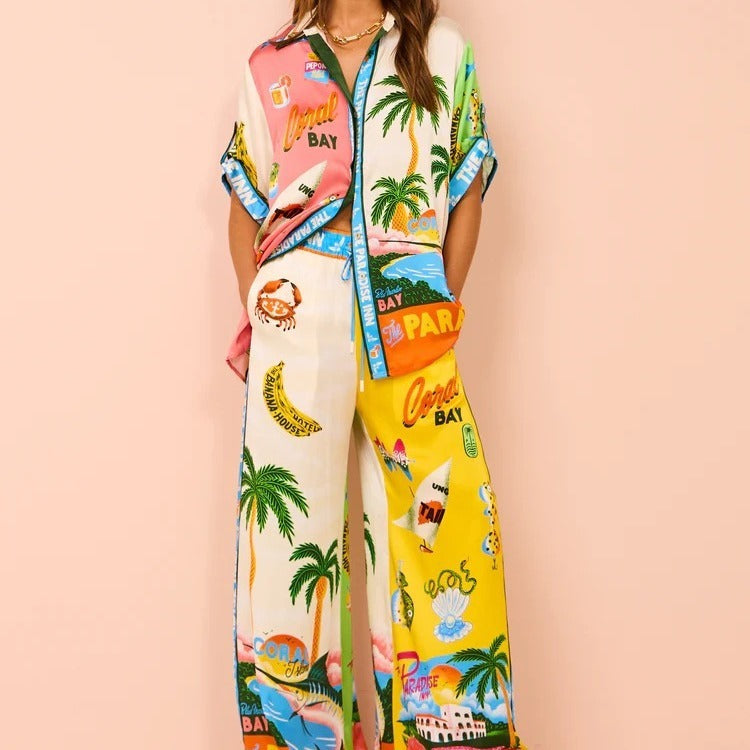 Women's Color-Block Casual Tethered Suit