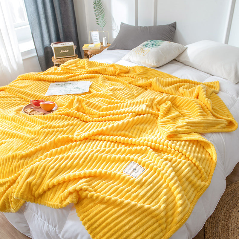 Multi-colour Soft Fleece Flannel Blanket /Spring/Autumn Blanket