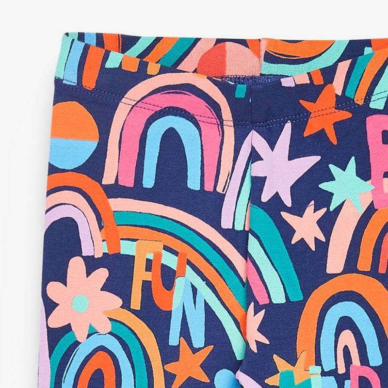 Children's Rainbow Embroidery Hit Long-sleeved Suit