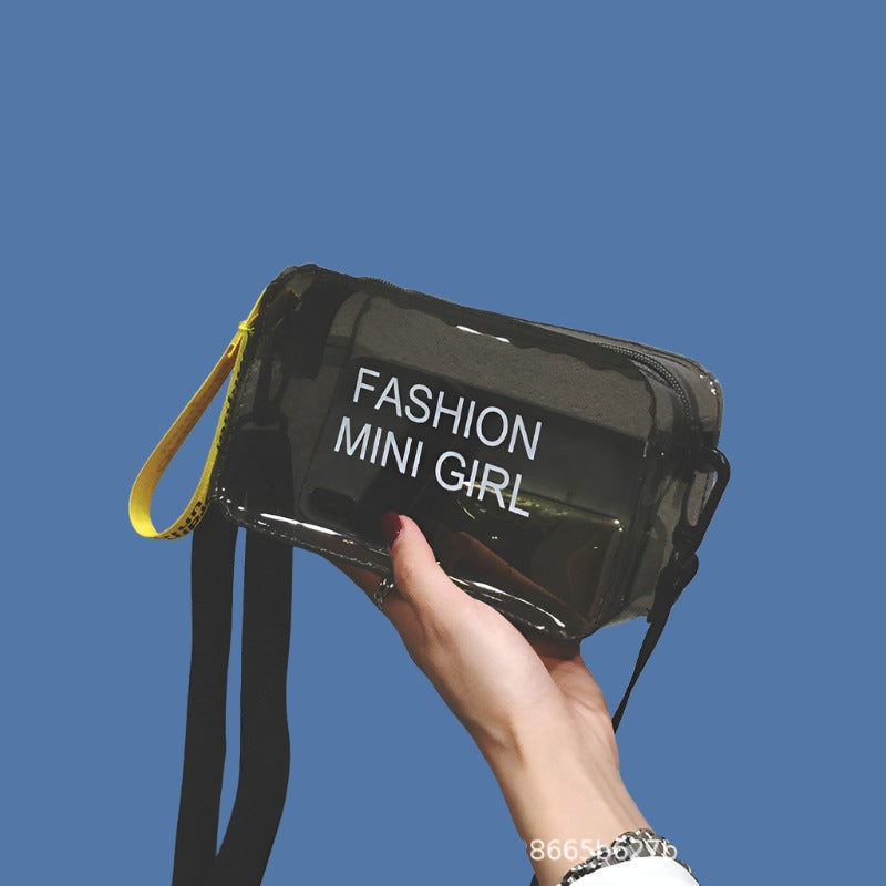 Fashionable Trend: Transparent Square Jelly Bag for Shoulder or Crossbody Wear