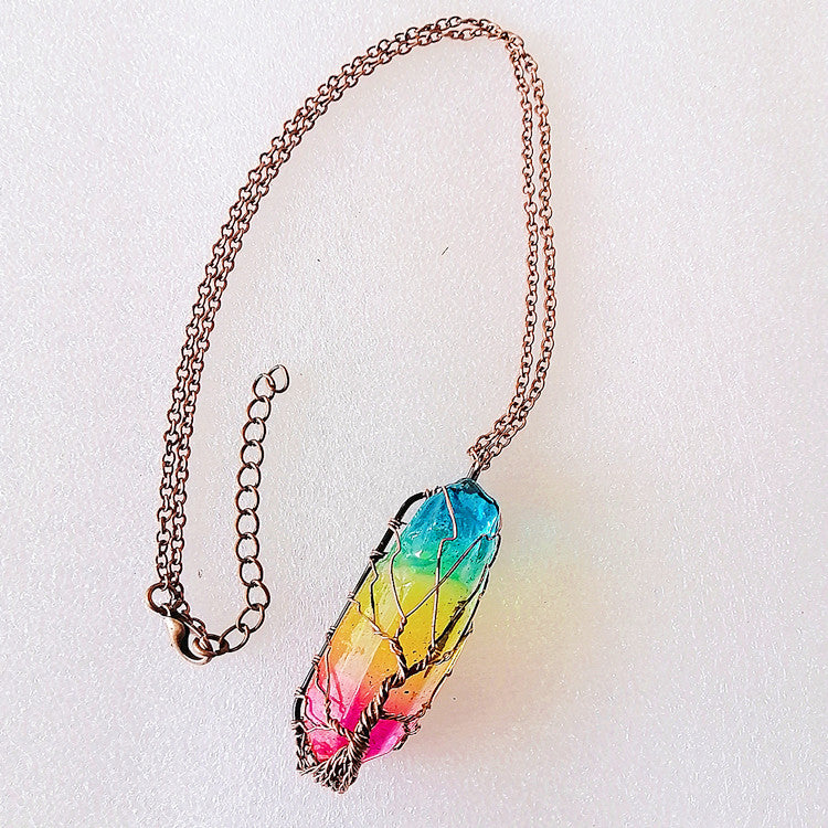 Crystal Tree Of Life Pendant