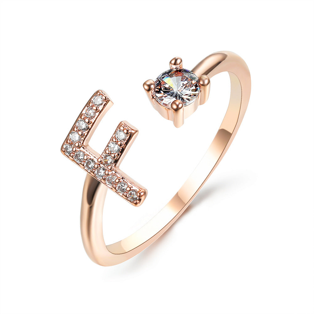 Unique / Elegant Adjustable Initial 26 rings