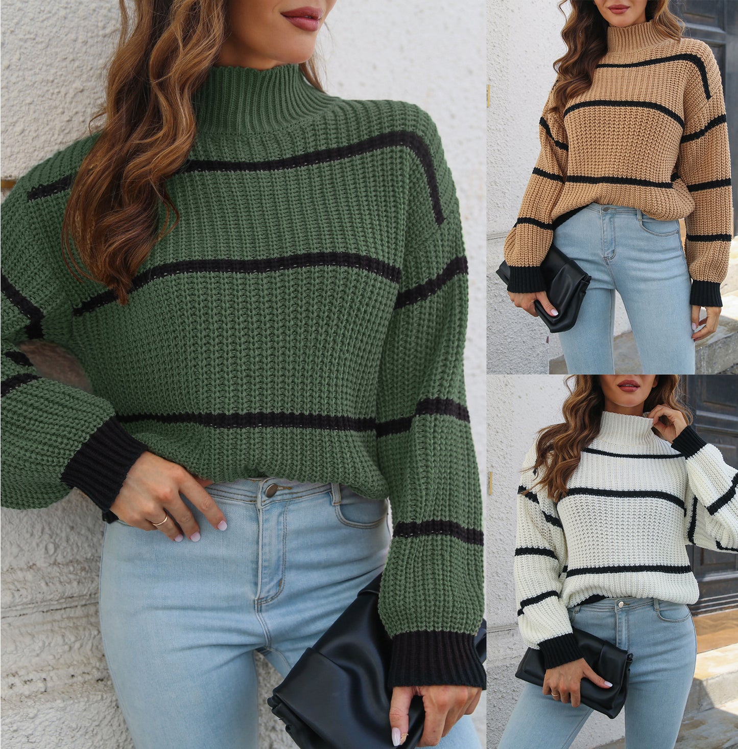 Relaxed Winter Sweater Collection: Casual Loose Pullover Jumper