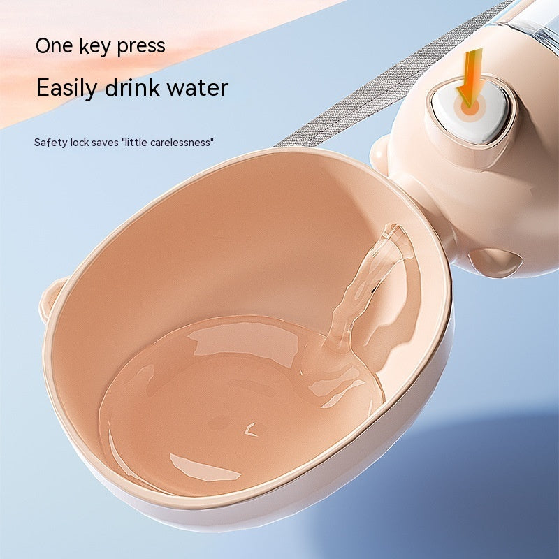 All in One Portable Outdoor Dog Water Bottle/ Container/ Meal Dispenser
