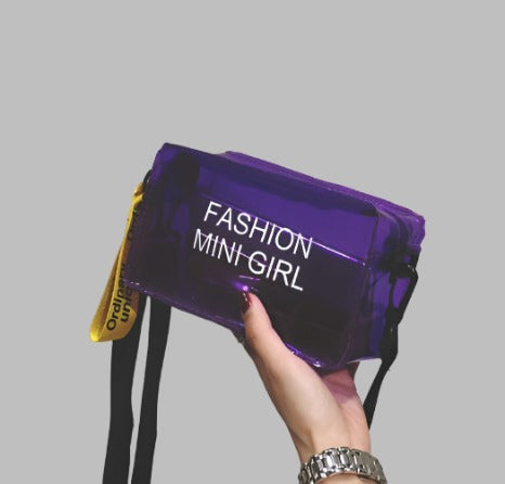 Fashionable Trend: Transparent Square Jelly Bag for Shoulder or Crossbody Wear