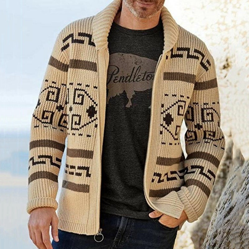 Casual Cardigan Jacket with Lapel,