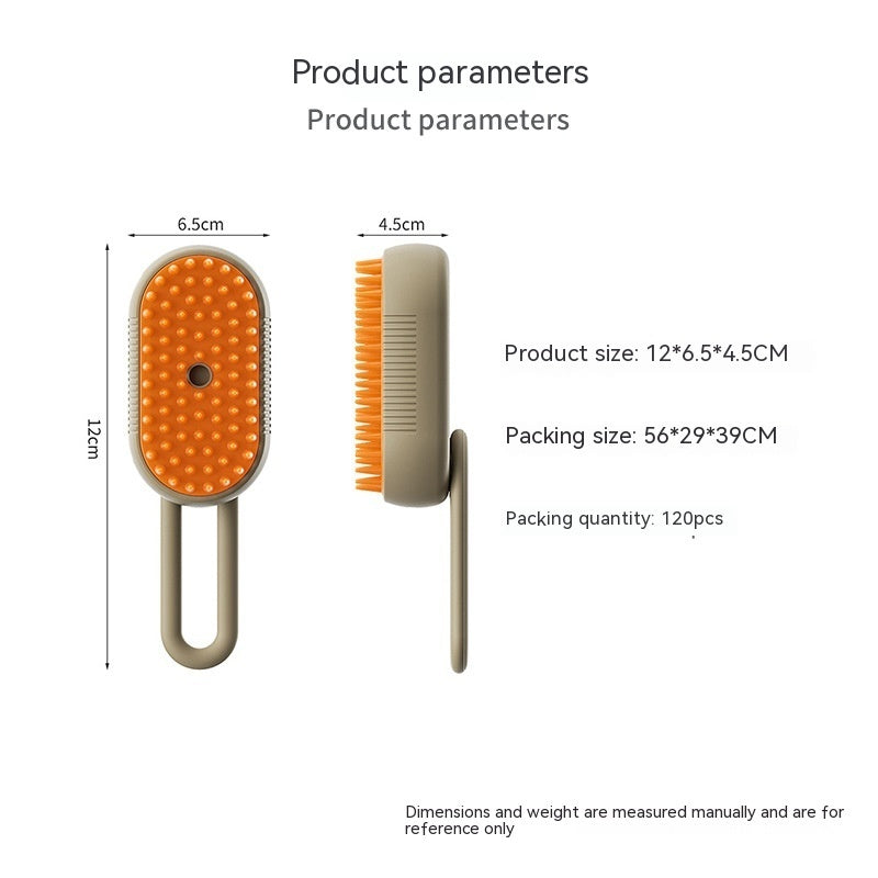 Pet Steamy Hygiene Brush and Grooming tool