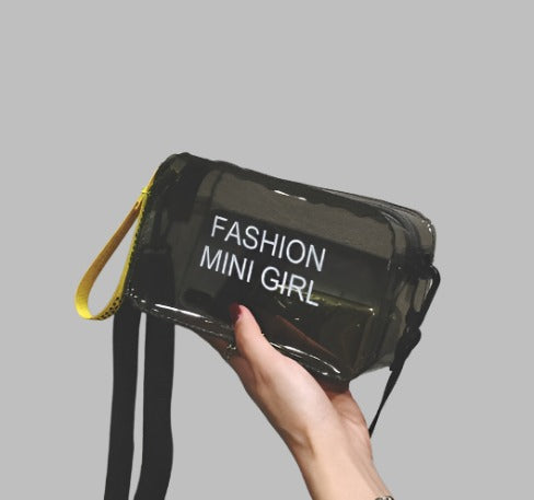Fashionable Trend: Transparent Square Jelly Bag for Shoulder or Crossbody Wear