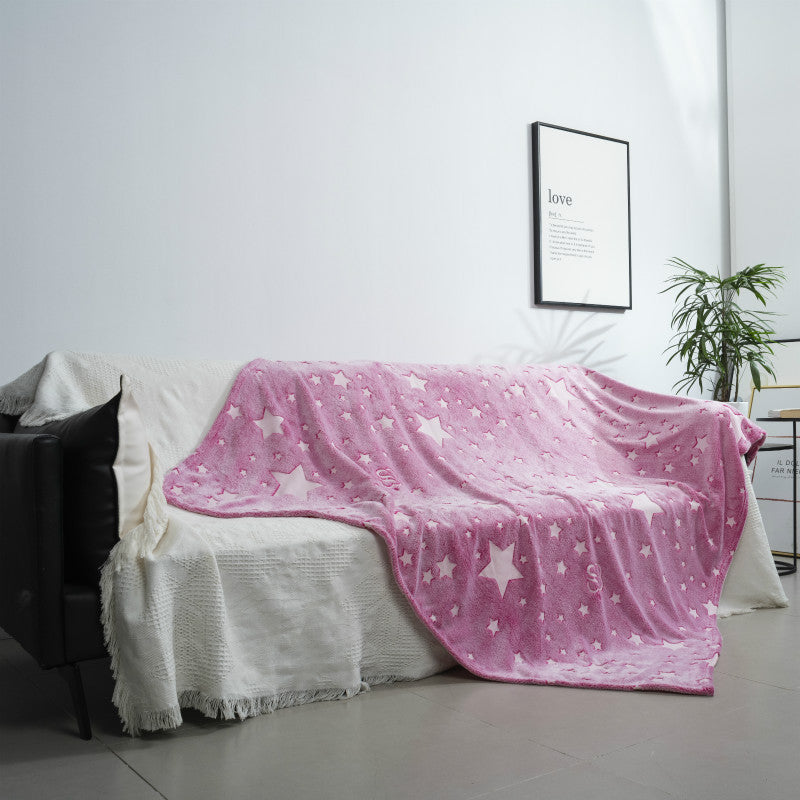 Soft Luminous Super Soft Fleece Blanket -Faux Fur