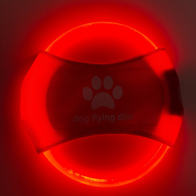 Pet Trainer Disk -Discs Light Glowing LED Luminous Toy
