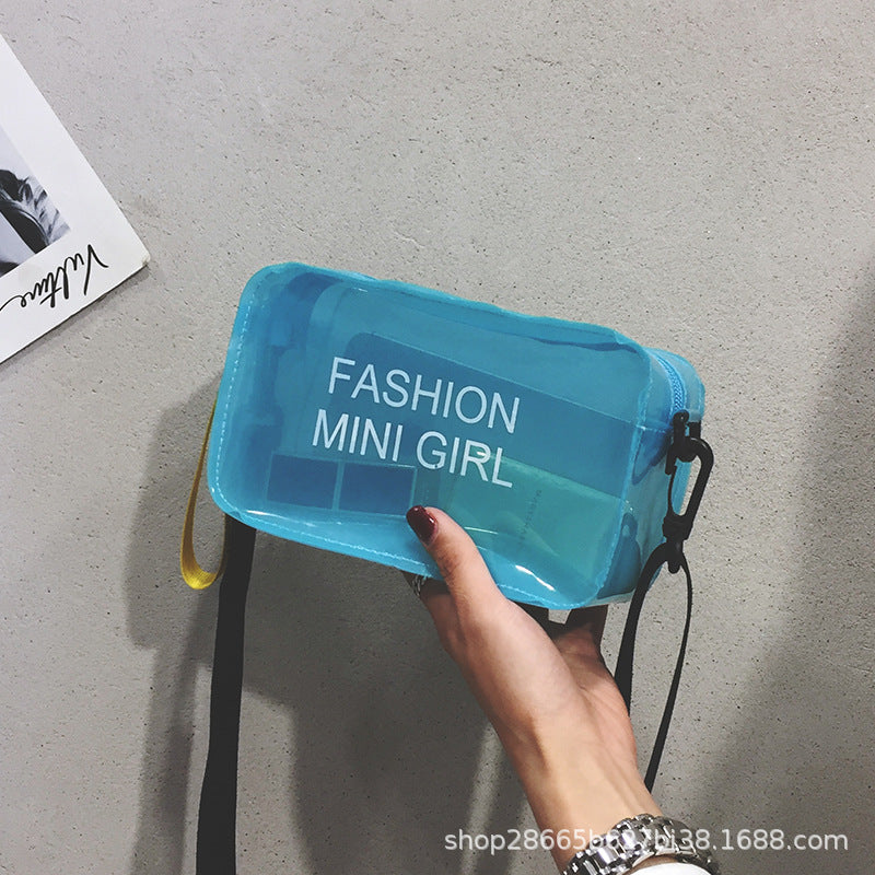 Fashionable Trend: Transparent Square Jelly Bag for Shoulder or Crossbody Wear