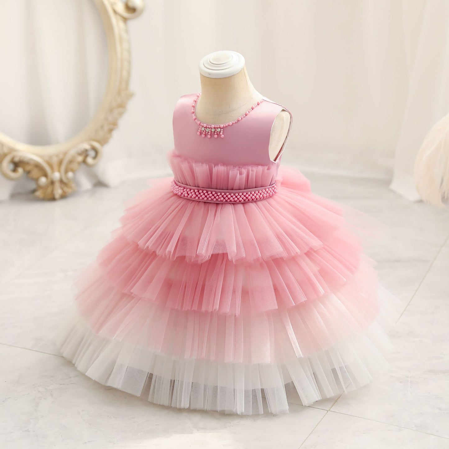 Gradient Cake Children's Princess Dress