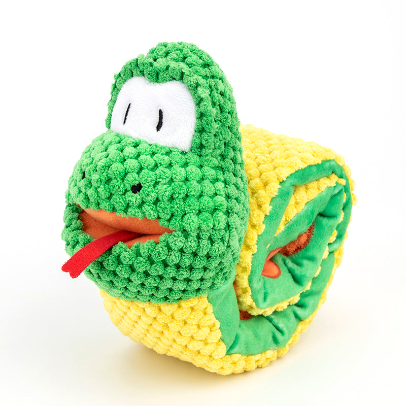 Multifunctional Pet Flushy, Snake Toy Squeaky, Treat Dispenser