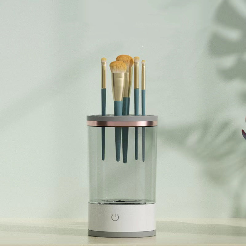 Compact Electric Makeup Brush Cleaner for Women: USB Charged, Auto-Cleaning, Perfect for Eye Shadow Brushes & Cosmetics