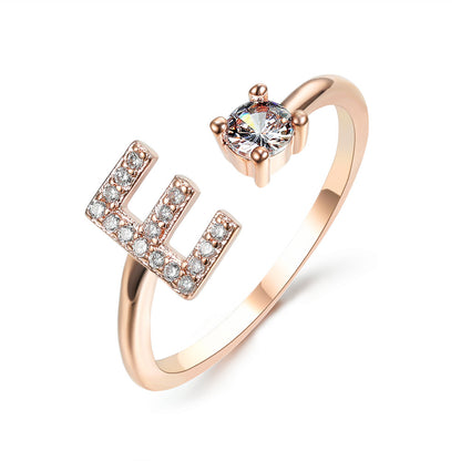Unique / Elegant Adjustable Initial 26 rings