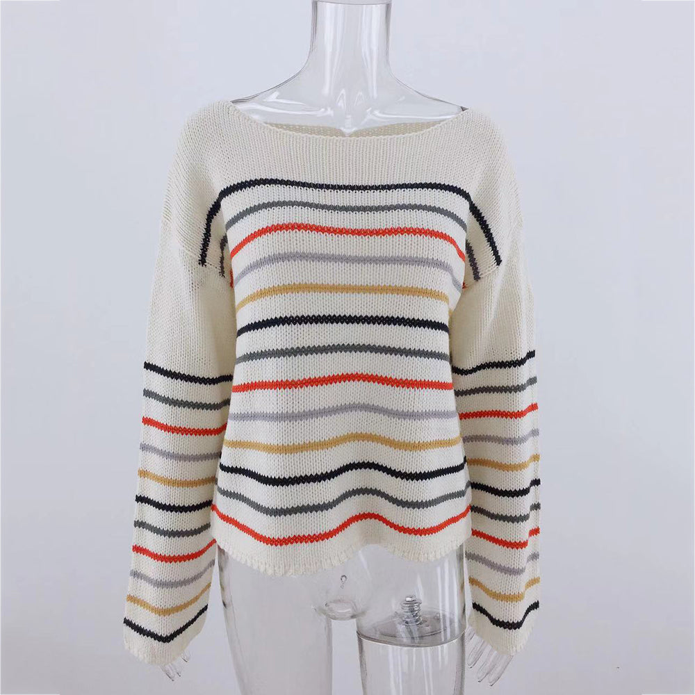 Ladies striped Sweater