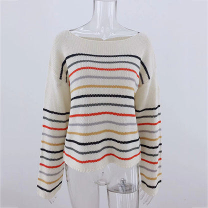 Ladies striped Sweater