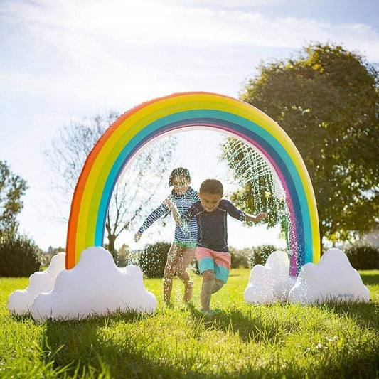 Rainbow-Shaped Inflatable Water Sprinkler