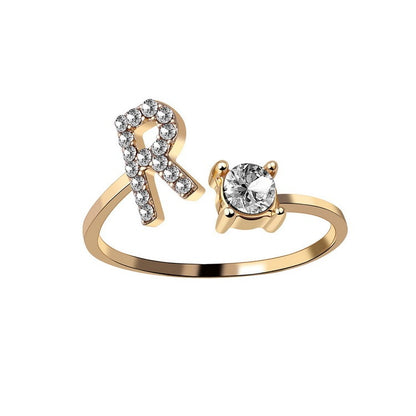 Unique / Elegant Adjustable Initial 26 rings