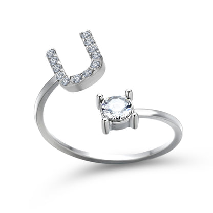 Unique / Elegant Adjustable Initial 26 rings