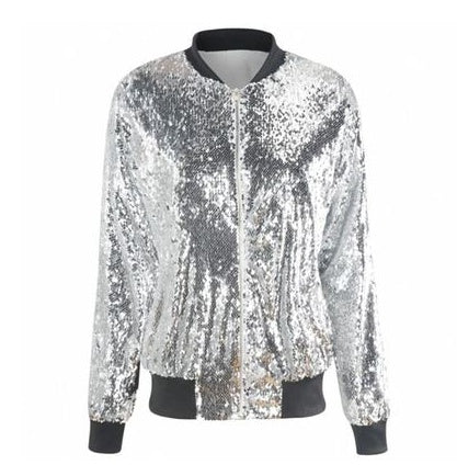 Womens Jacket Sequin Jumper