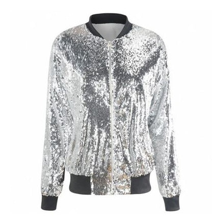 Womens Jacket Sequin Jumper