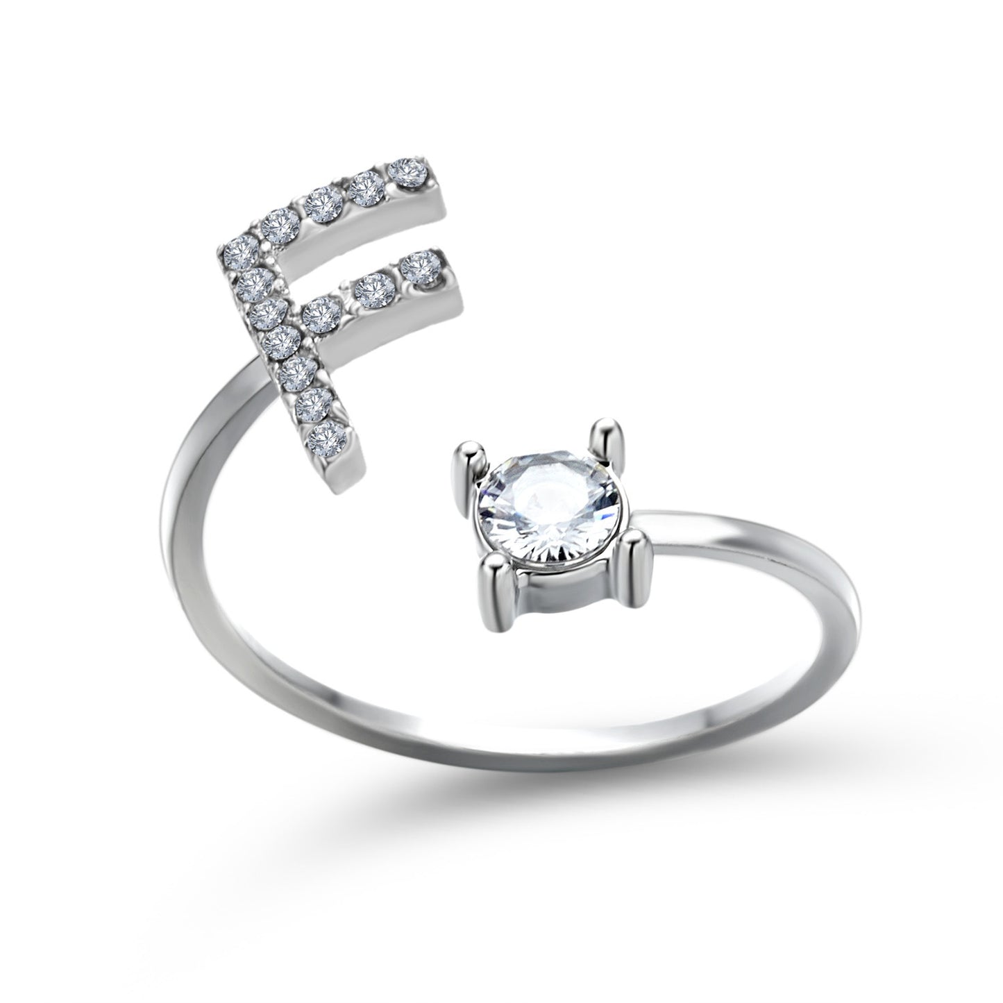 Unique / Elegant Adjustable Initial 26 rings