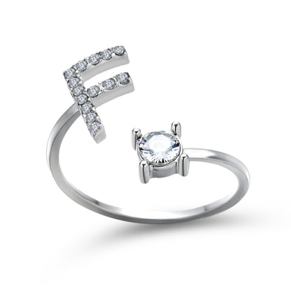Unique / Elegant Adjustable Initial 26 rings