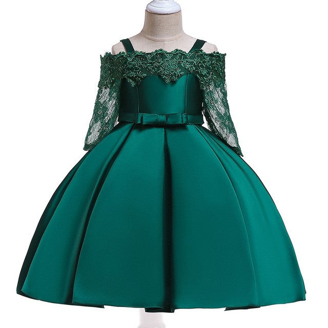 Girls' Lace Detail Party Dress