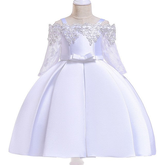 Girls' Lace Detail Party Dress
